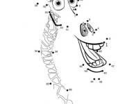 Coloriage Melman, le girafe num&eacute;rot&eacute;