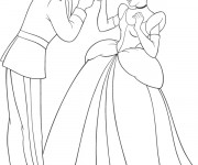 Coloriage Cendrillon en couleur