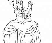 Coloriage et dessins gratuit Dessin de Princesse pour fille à imprimer