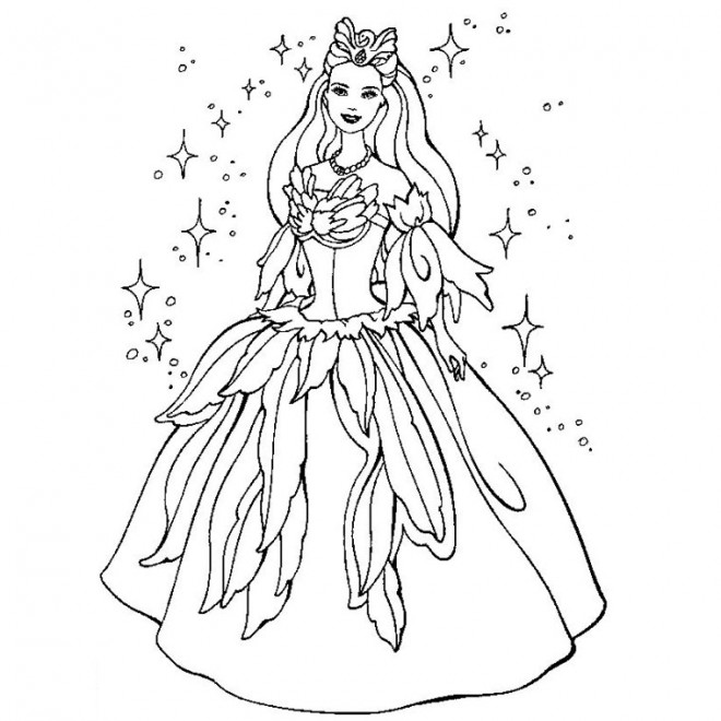 Coloriage Princesse Disney Facile Dessin Gratuit à Imprimer