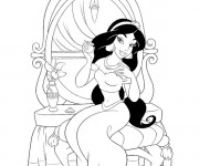 Coloriage Princesse Jasmine