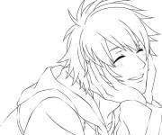 Coloriage Beau gosse garcon de manga