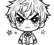 Coloriage Chibi Manga gar&ccedil;on