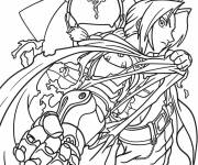 Coloriage Des gar&ccedil;ons de manga populaire