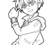 Coloriage Gar&ccedil;on Bakugan de langa