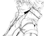 Coloriage Gar&ccedil;on Byakuran de manga