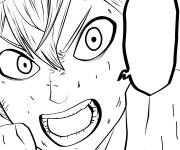 Coloriage Gar&ccedil;on Capitulo de la manga Black Clover