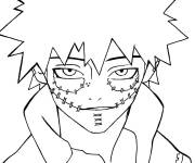Coloriage Gar&ccedil;on Dabi manga