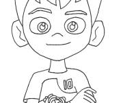 Coloriage Gar&ccedil;on de manga dessin&eacute; &agrave; la main