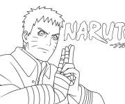 Coloriage Gar&ccedil;on de manga en m&eacute;ditation