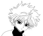 Coloriage Gar&ccedil;on de Manga pour enfants