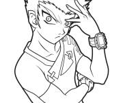 Coloriage Gar&ccedil;on de manga Ren Krawler