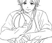 Coloriage Gar&ccedil;on Haru Matsu Bokura de manga