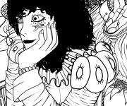 Coloriage Gar&ccedil;on Joker de manga