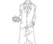 Coloriage et dessins gratuit Gar&ccedil;on Katsuki Bakougou de manga à imprimer
