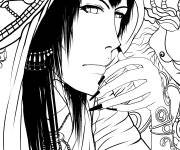 Coloriage Gar&ccedil;on Kisuke d'anime