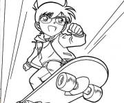 Coloriage Gar&ccedil;on Konan de manga