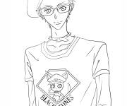 Coloriage Gar&ccedil;on Nobuo Terashima d'anime