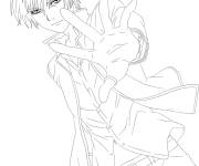Coloriage Gar&ccedil;on Ogami Rei de manga