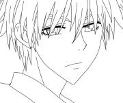 Coloriage et dessins gratuit Gar&ccedil;on Takumi Usui de manga à imprimer