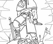 Coloriage Gar&ccedil;on Thorfinn du manga