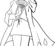 Coloriage et dessins gratuit Gar&ccedil;on Urahara Kiske de manga à imprimer