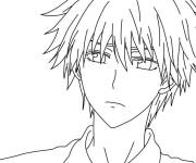 Coloriage et dessins gratuit Gar&ccedil;on Usui Takumi de manga à imprimer
