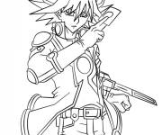 Coloriage Gar&ccedil;on Yuusei Fudou de manga