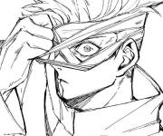 Coloriage Jeune homme Satoru Gojo d'anime