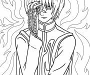 Coloriage Kurapika de manga pour gar&ccedil;ons