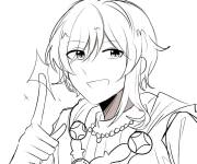 Coloriage La joie d'enfant de manga