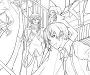 Coloriage Les beaux gar&ccedil;ons &eacute;piques de manga