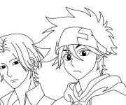 Coloriage Les deux ados Reki et Langa de manga