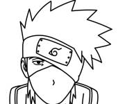 Coloriage Manga Gar&ccedil;on en vecteur