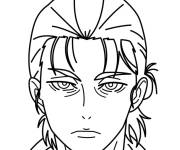Coloriage Manga Gar&ccedil;on m&eacute;chant