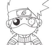 Coloriage Manga Gar&ccedil;on Naruto chibi