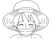 Coloriage Manga One Piece  Gar&ccedil;on h&eacute;ros rigolo