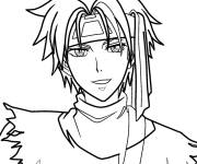 Coloriage Mod&egrave;le gar&ccedil;on de manga
