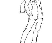 Coloriage Portrait de Nathaniel de manga
