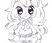 Coloriage Anime Kawaii