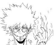 Coloriage Chibi Dabi My Hero Academia