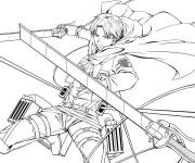 Coloriage Levi Ackerman