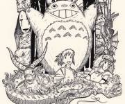 Coloriage M️anga Miyazaki 