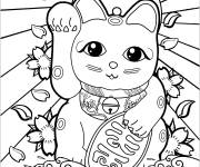 Coloriage Maneki Neko
