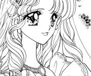 Coloriage Manga Adulte Kawaii