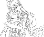 Coloriage Manga Amoureux