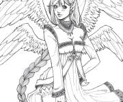 Coloriage Manga Elfes 