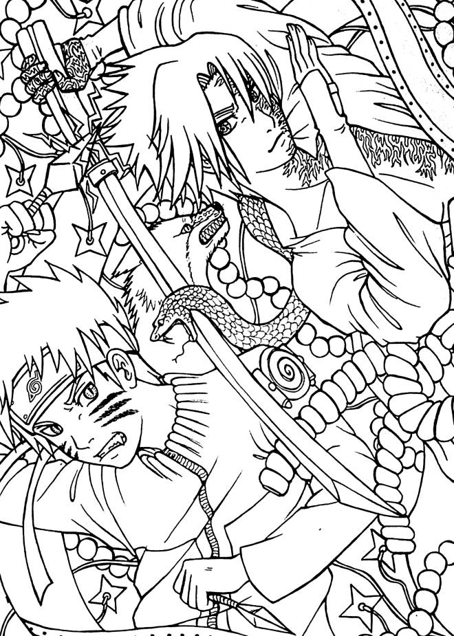 Coloriage et dessins gratuits Manga Naruto 125 à imprimer
