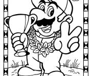 Coloriage Champion Super Mario Bros 