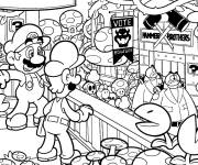 Coloriage Festivale de Super Mario Bros